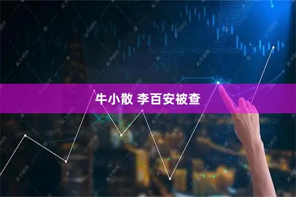 牛小散 李百安被查