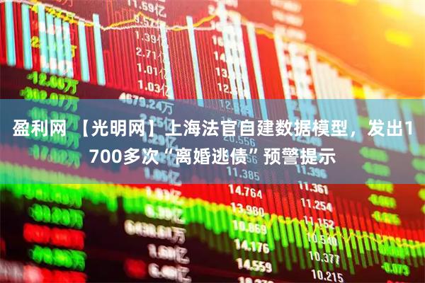 盈利网 【光明网】上海法官自建数据模型，发出1700多次“离婚逃债”预警提示